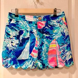 Lilly Pulitzer Colette Scallop Hem Skort